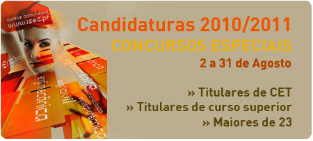 Candidatura Concursos Especiais