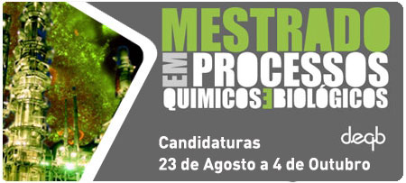 Mestrado em Processos Químicos e Biológicos
