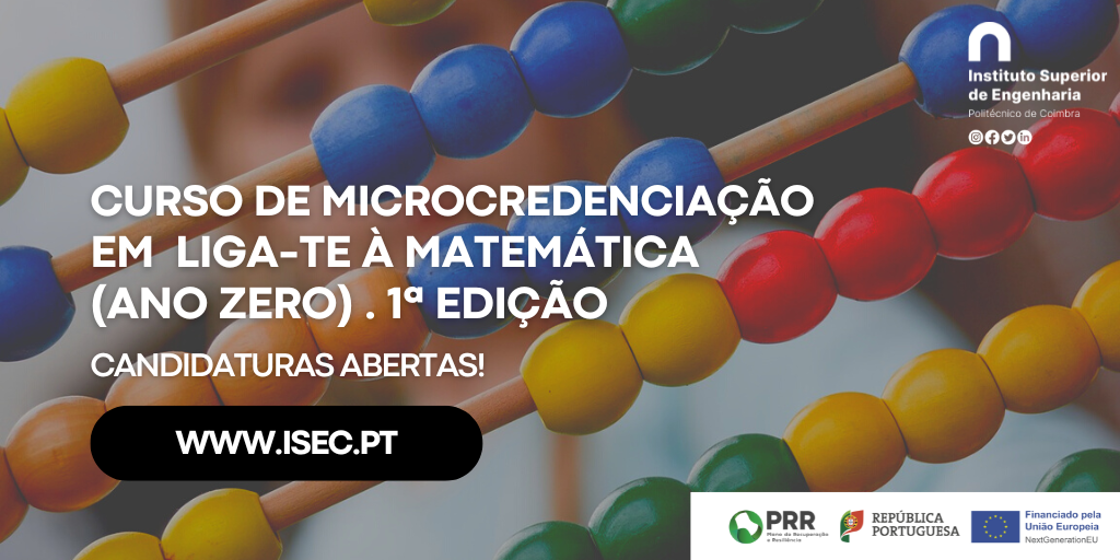 ISEC - Curso de Microcredenciação em Liga-te à Matemática (Ano Zero)